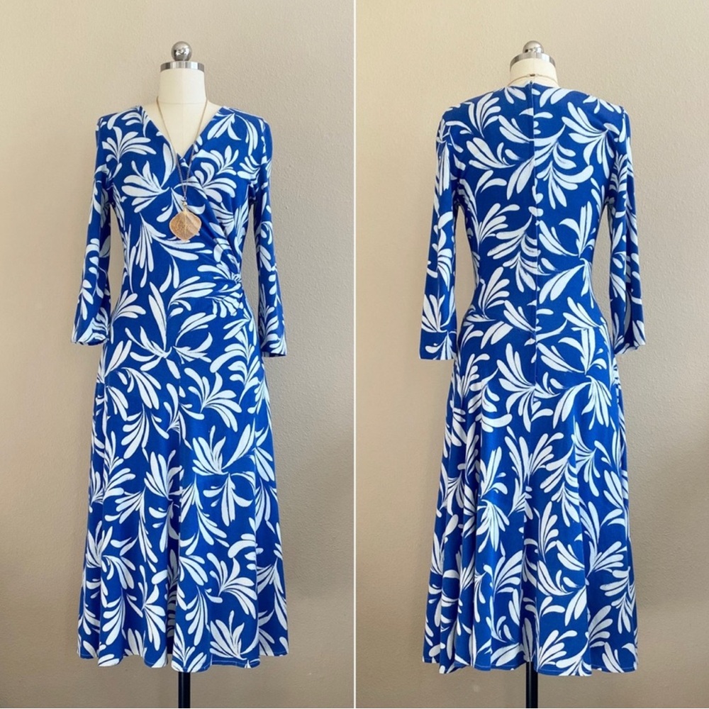 Vintage DVF Blue Wrap Dress